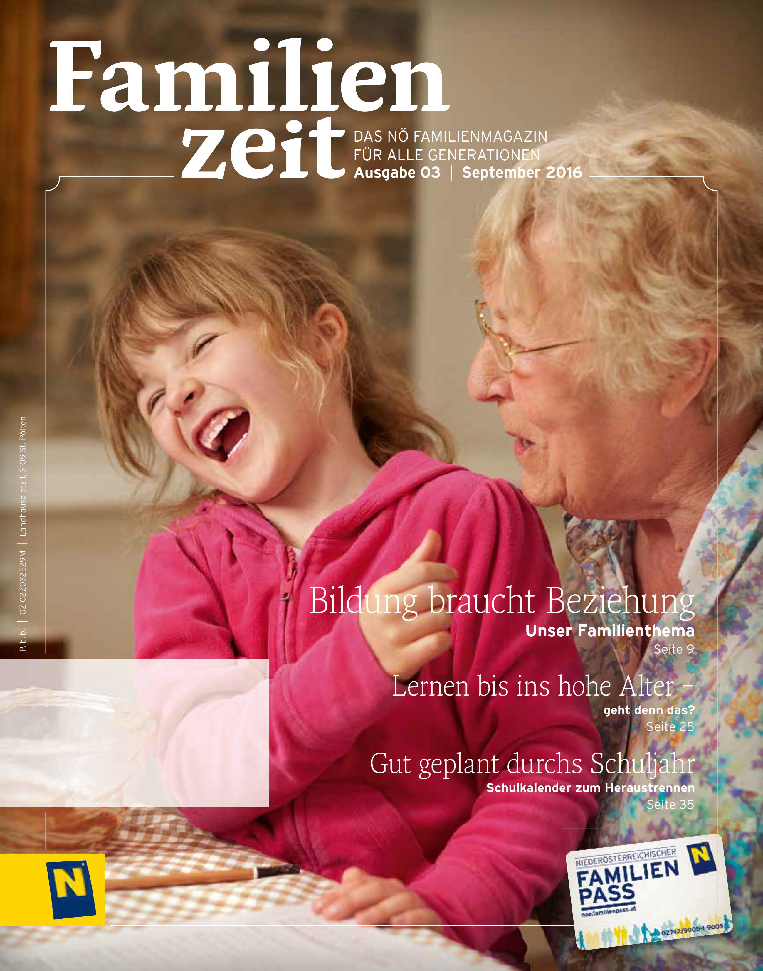 Familienzeit Magazin Ausgabe 03/2016 Cover