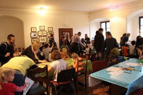 Einer der Spielräume beim 13. NÖ Spielefest auf der Schallaburg
