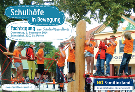 Flyer Fachtage Schulhöfe in Bewegung