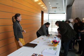 Informationsstand bei der Auftaktveranstaltung