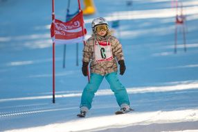 Skifahrerin bei den Familienskitagen 2017