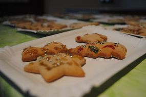 Verzierte Lebkuchen.