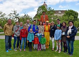 Gruppenfoto beim NÖ Spielefest auf der Schallaburg 2016