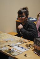 Bub freut sich über den Spielsieg.