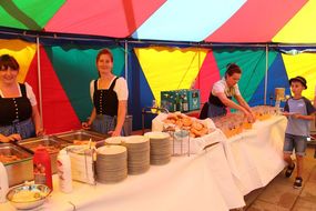 Buffet beim Ferienauftaktfest 2016