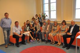 Gruppenfoto bei der schulischen Nachmittagsbetreuung Wolfsbach.