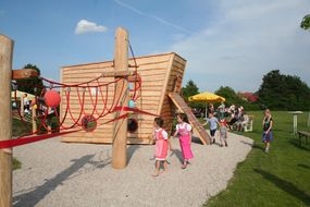 Klettermöglichkeit eines Spielplatz